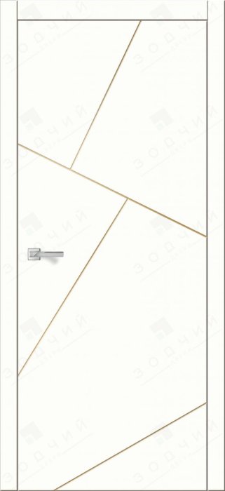 Дверь межкомнатная ЗОДЧИЙ АВЕНЮ 25 ПГ Шагрень молочная