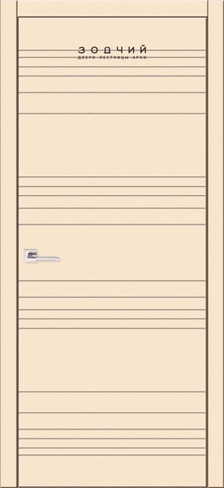 Дверь межкомнатная ЗОДЧИЙ АВЕНЮ 3 ПГ Шагрень Латте