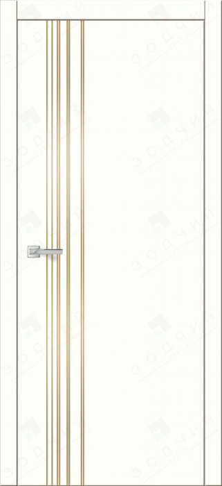 Дверь межкомнатная ЗОДЧИЙ АВЕНЮ 28 ПГ Шагрень молочная