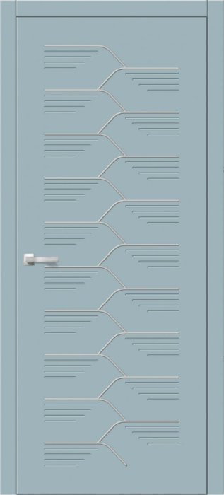 Дверь межкомнатная ЗОДЧИЙ УНИКА ЛИНИИ ПГ Софт голубой