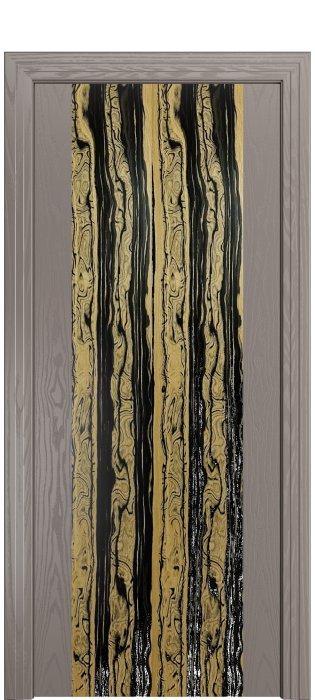 Дверь межкомнатная Порта Алекс КАНТРИ 1 Темно-серый вставка эспрессо шпон