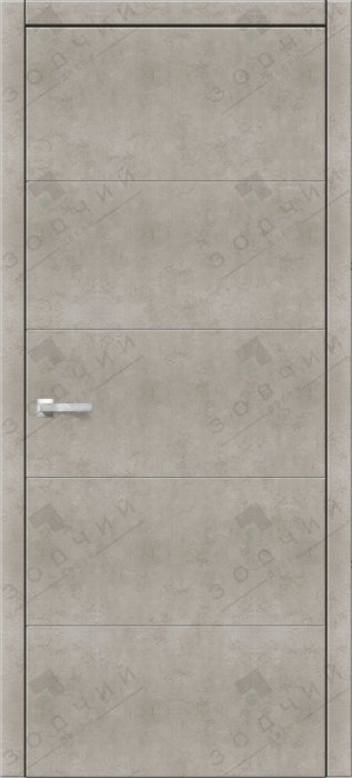 Дверь межкомнатная ЗОДЧИЙ ИТАЛЬЯНО 5 ПВХ ПГ Бетон бежевый