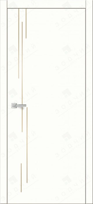 Дверь межкомнатная ЗОДЧИЙ АВЕНЮ 26 ПГ Шагрень молочная