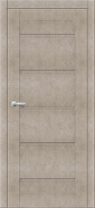 Дверь межкомнатная ЗОДЧИЙ СТИЛЬ ДОМИНО 7 ПГ Бетон бежевый