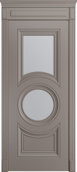 Дверь межкомнатная Порта Алекс Премиум 3 Белоснежная эмаль, стекло сатин светлый