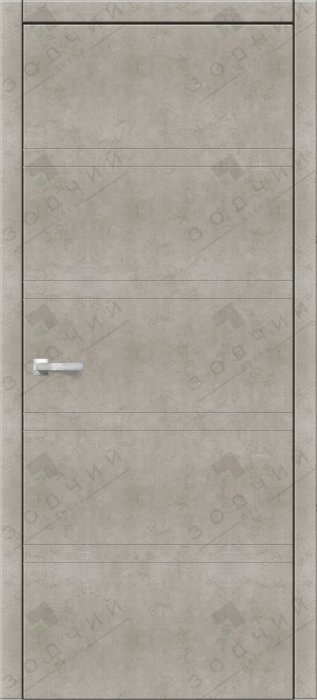 Дверь межкомнатная ЗОДЧИЙ ИТАЛЬЯНО 6 ПГ Бетон бежевый