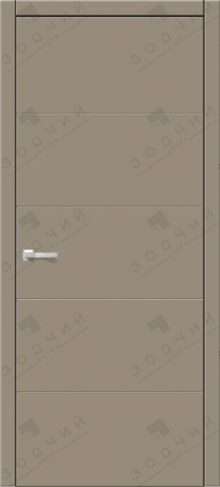 Дверь межкомнатная ЗОДЧИЙ ИТАЛЬЯНО 5 ПВХ ПГ Капучино софт