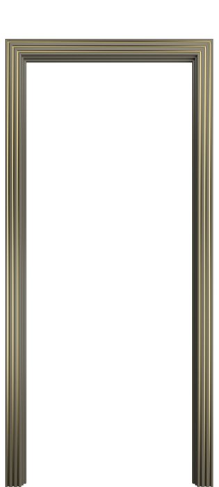 Наличник фигурный Порта Алекс Дюна патина золото эмаль