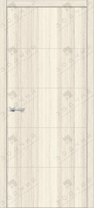 Дверь межкомнатная ЗОДЧИЙ ИТАЛЬЯНО 5 ПВХ ПГ Тополь белый