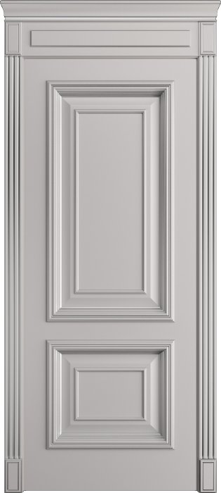 Дверь межкомнатная Порта Алекс КЛАССИКА 10 Агат патина серебро эмаль