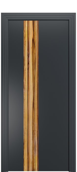 Дверь межкомнатная Порта Алекс КАНТРИ 3 Графит вставка Марблвуд эмаль