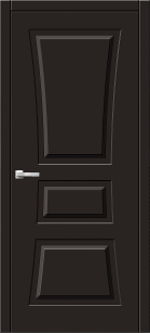 Дверь межкомнатная ЗОДЧИЙ ТВИСТ 32 ПГ Блэк