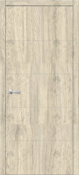 Дверь межкомнатная ЗОДЧИЙ ИТАЛЬЯНО 5 ПВХ ПГ Дуб канадский