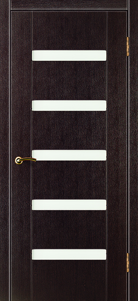 Дверь межкомнатная ЗОДЧИЙ ФАВОРИТ ПО Береза мореная стекло светлое матированное