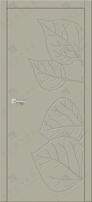 Дверь межкомнатная ЗОДЧИЙ ФЛОРА ТОПОЛЬ Нефрит