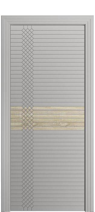 Дверь межкомнатная Порта Алекс ПОРТА 2  Грей вставка CPL