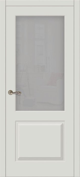 Дверь межкомнатная ЗОДЧИЙ ЛАТИНА 2 ПО Серый матовый