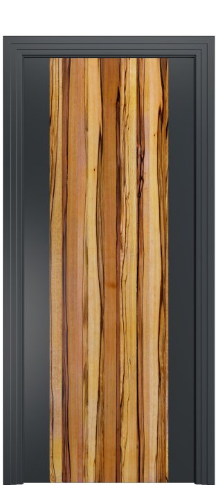 Дверь межкомнатная Порта Алекс КАНТРИ 1 Графит вставка Марблвуд эмаль