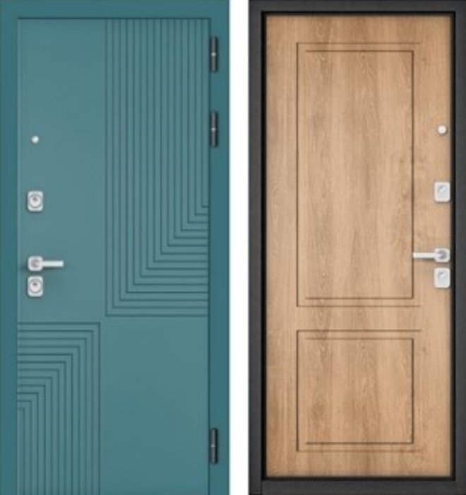 Входная дверь МАСТИНО CITY PRIME 195 Верде / D-1 Дуб шале натуральный