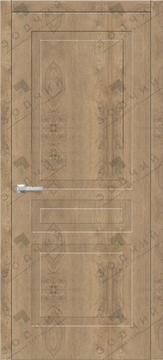 Дверь межкомнатная ЗОДЧИЙ ИТАЛЬЯНО 33 ПВХ ПГ Каштан янтарный