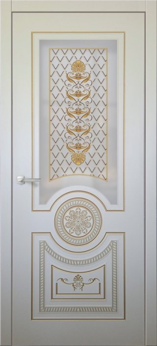 Дверь межкомнатная ЗОДЧИЙ ПЕРСЕЙ ПО Айриш софт стекло мателюкс светлое