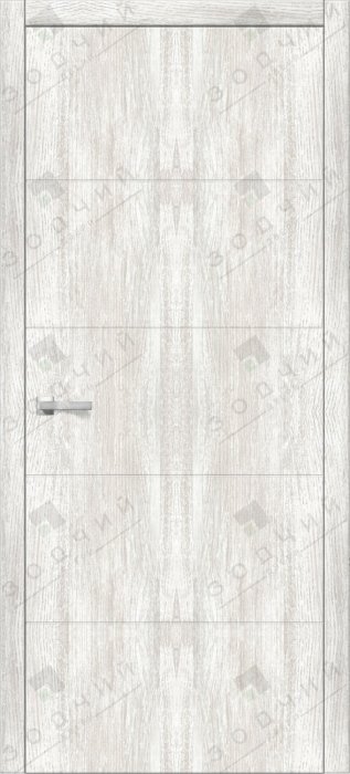 Дверь межкомнатная ЗОДЧИЙ ИТАЛЬЯНО 5 ПВХ ПГ Дуб белый винтажный