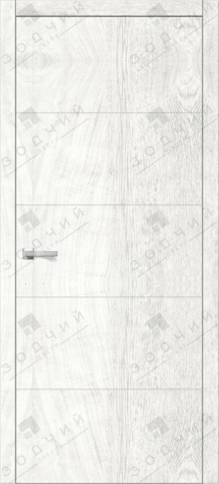Дверь межкомнатная ЗОДЧИЙ ИТАЛЬЯНО 5 ПВХ ПГ Бьянка белая