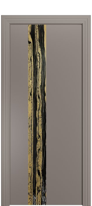 Дверь межкомнатная Порта Алекс КАНТРИ 3 Темно-серый вставка эспрессо эмаль