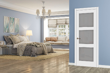 Дверь межкомнатная ЗОДЧИЙ ЛАТИНА 3 ПО Софт тальк