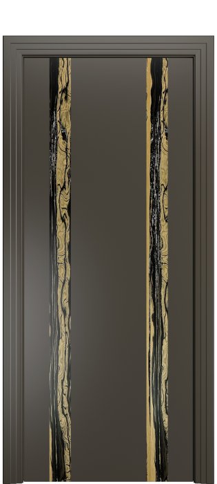 Дверь межкомнатная Порта Алекс КАНТРИ 4 Гриджио вставка эспрессо эмаль