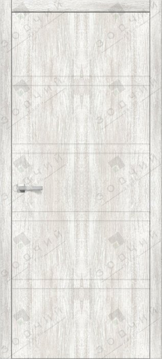 Дверь межкомнатная ЗОДЧИЙ ИТАЛЬЯНО 6 ПГ Каштан дымчатый