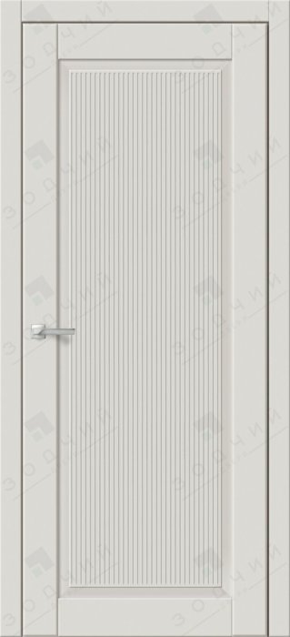 Дверь межкомнатная ЗОДЧИЙ КАНТРИ 1 ПГ Шагрень молочная