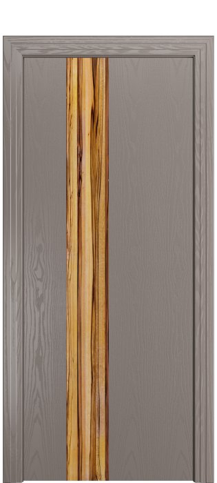 Дверь межкомнатная Порта Алекс КАНТРИ 3  Темно-серый вставка Марблвуд шпон