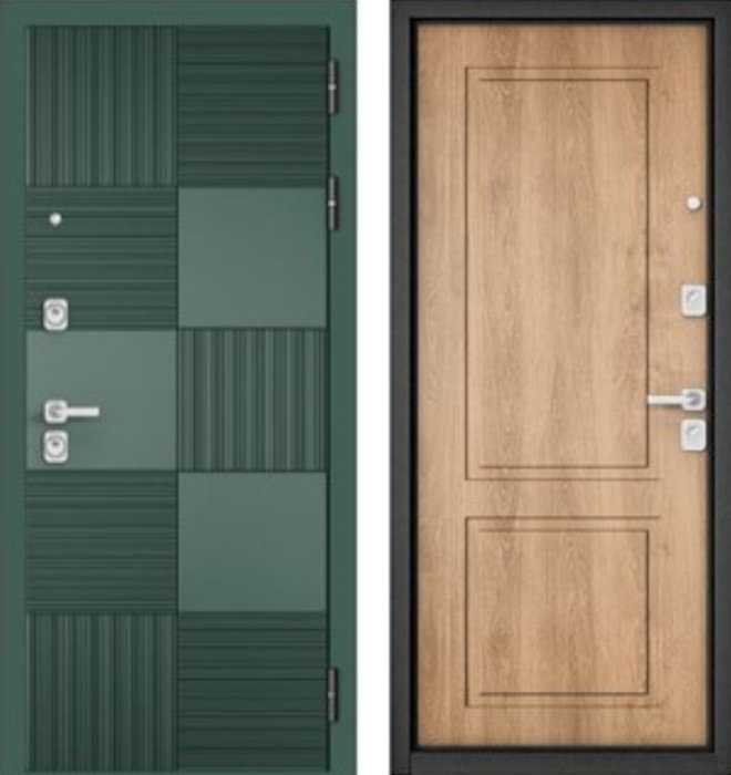 Входная дверь МАСТИНО CITY PRIME 173 Авокадо / AV-D-1 Дуб шале натуральный