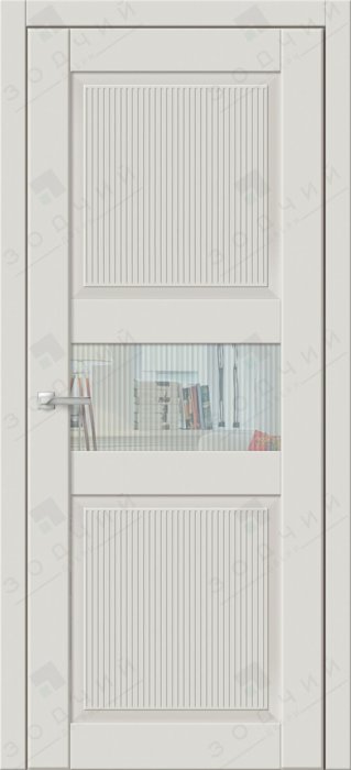 Дверь межкомнатная ЗОДЧИЙ КАНТРИ 3 ПО Бьянка белая