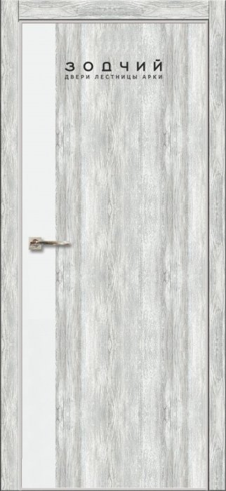Дверь межкомнатная ЗОДЧИЙ МЕГАПОЛИС В22 ПГ Дуб белый винтажный