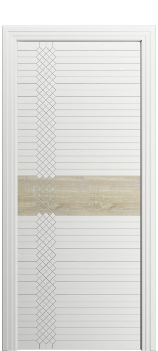 Дверь межкомнатная Порта Алекс ПОРТА 2 Луна софт вставка CPL эмаль