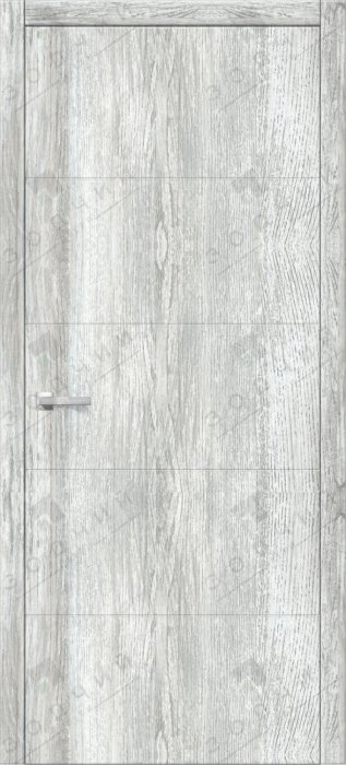 Дверь межкомнатная ЗОДЧИЙ ИТАЛЬЯНО 5 ПВХ ПГ Дуб серый винтажный