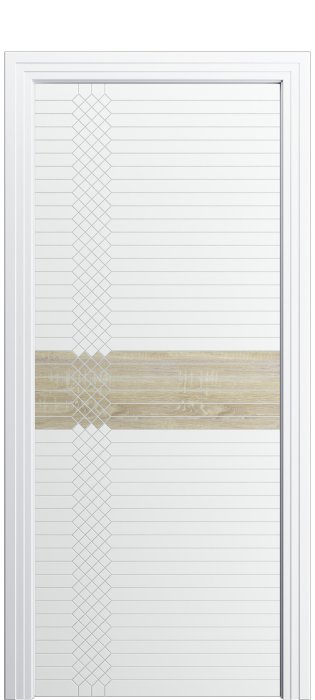 Дверь межкомнатная Порта Алекс ПОРТА 2 Вайт софт вставка CPL эмаль