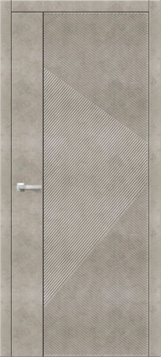 Дверь межкомнатная ЗОДЧИЙ УНИКА 4 ПГ Бетон бежевый