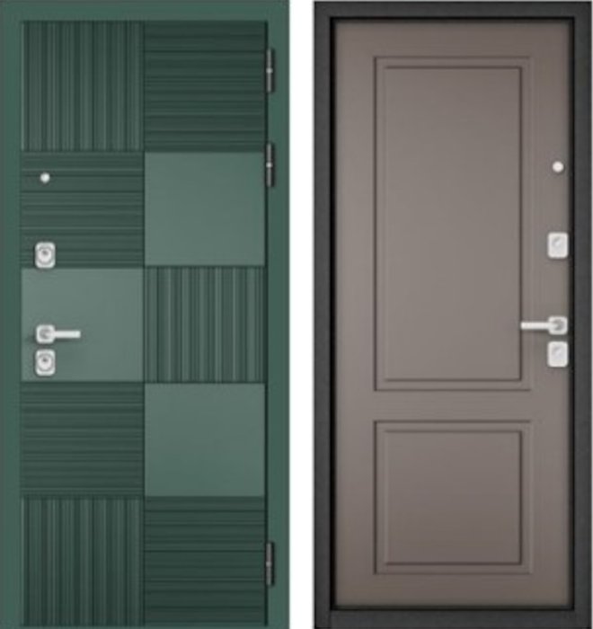 Входная дверь МАСТИНО CITY PRIME 173 Авокадо / AV-D-1 Эмаль капучино