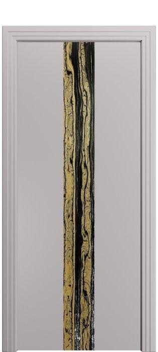 Дверь межкомнатная Порта Алекс КАНТРИ 2 Платинум софт вставка эспрессо эмаль