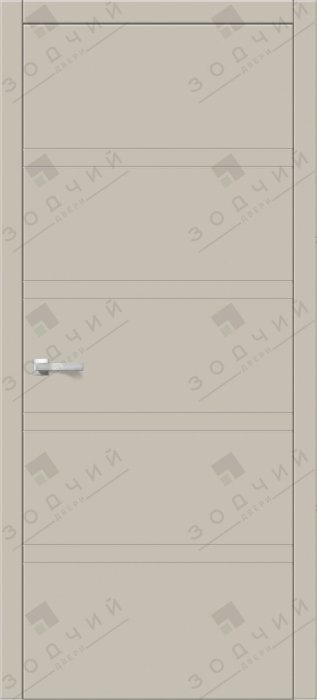 Дверь межкомнатная ЗОДЧИЙ ИТАЛЬЯНО 6 ПГ Капучино софт