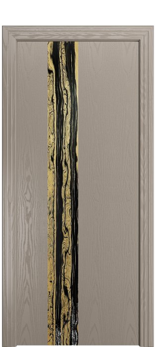 Дверь межкомнатная Порта Алекс КАНТРИ 3  Латте вставка эспрессо шпон