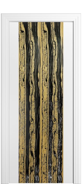 Дверь межкомнатная Порта Алекс КАНТРИ 1 Белоснежная эмаль вставка эспрессо