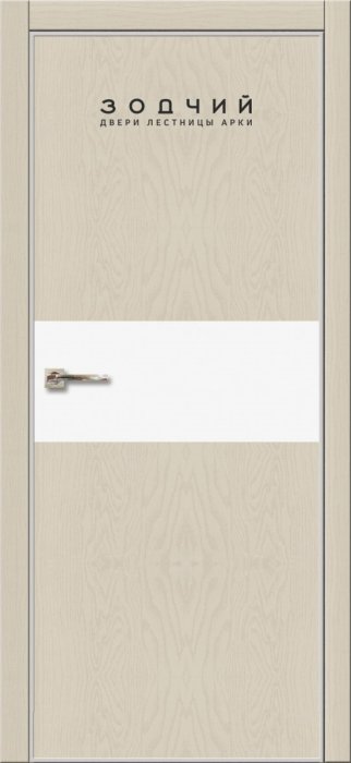 Дверь межкомнатная ЗОДЧИЙ МЕГАПОЛИС Г20 ПГ Айриш вуд вставка МДФ Софт тальк