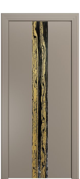 Дверь межкомнатная Порта Алекс КАНТРИ 2 Латте вставка эспрессо эмаль