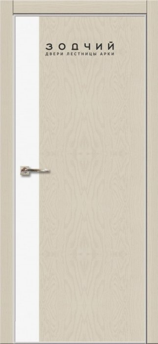 Дверь межкомнатная ЗОДЧИЙ МЕГАПОЛИС В22 ПГ Сандал белый