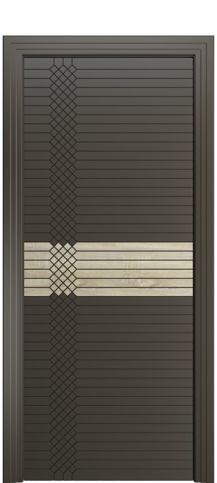 Дверь межкомнатная Порта Алекс ПОРТА 2 Гриджио вставка CPL эмаль