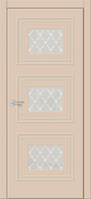 Дверь межкомнатная ЗОДЧИЙ КВИН 3 ПО Капуччино софт